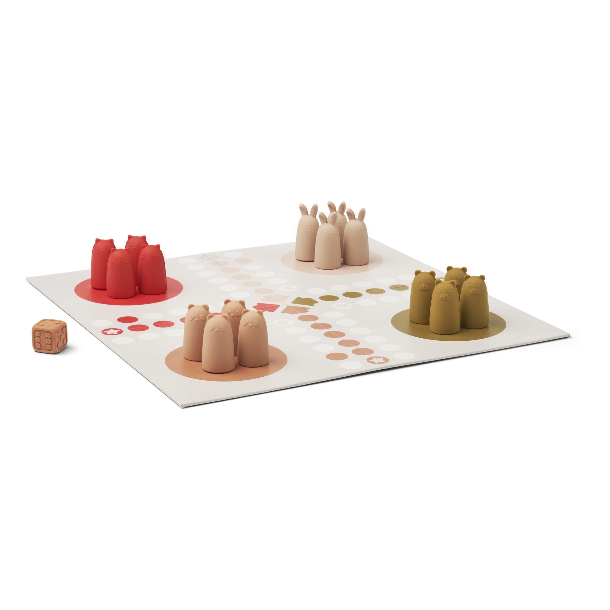 Silicone Ludo Set Dusty Pink- Product image n°0