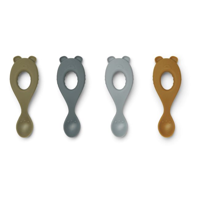 Liva Silicone Spoons - Set of 4 Pale blue