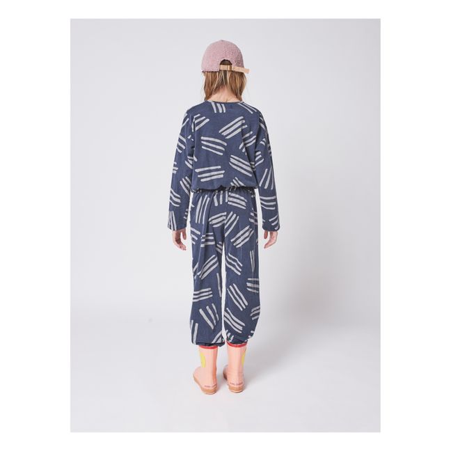 Organic Fleece Jumpsuit | Midnight blue