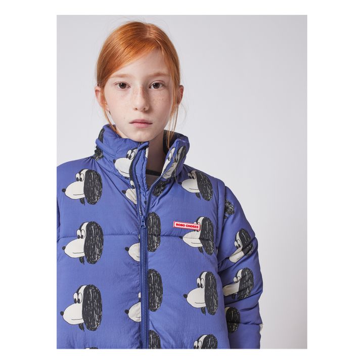 Bobo Choses - Dogs Recycled Waterproof Down Jacket - Indigo blue