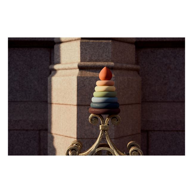 Torre impilabile, modello: Fata, in legno, colori arcobaleno