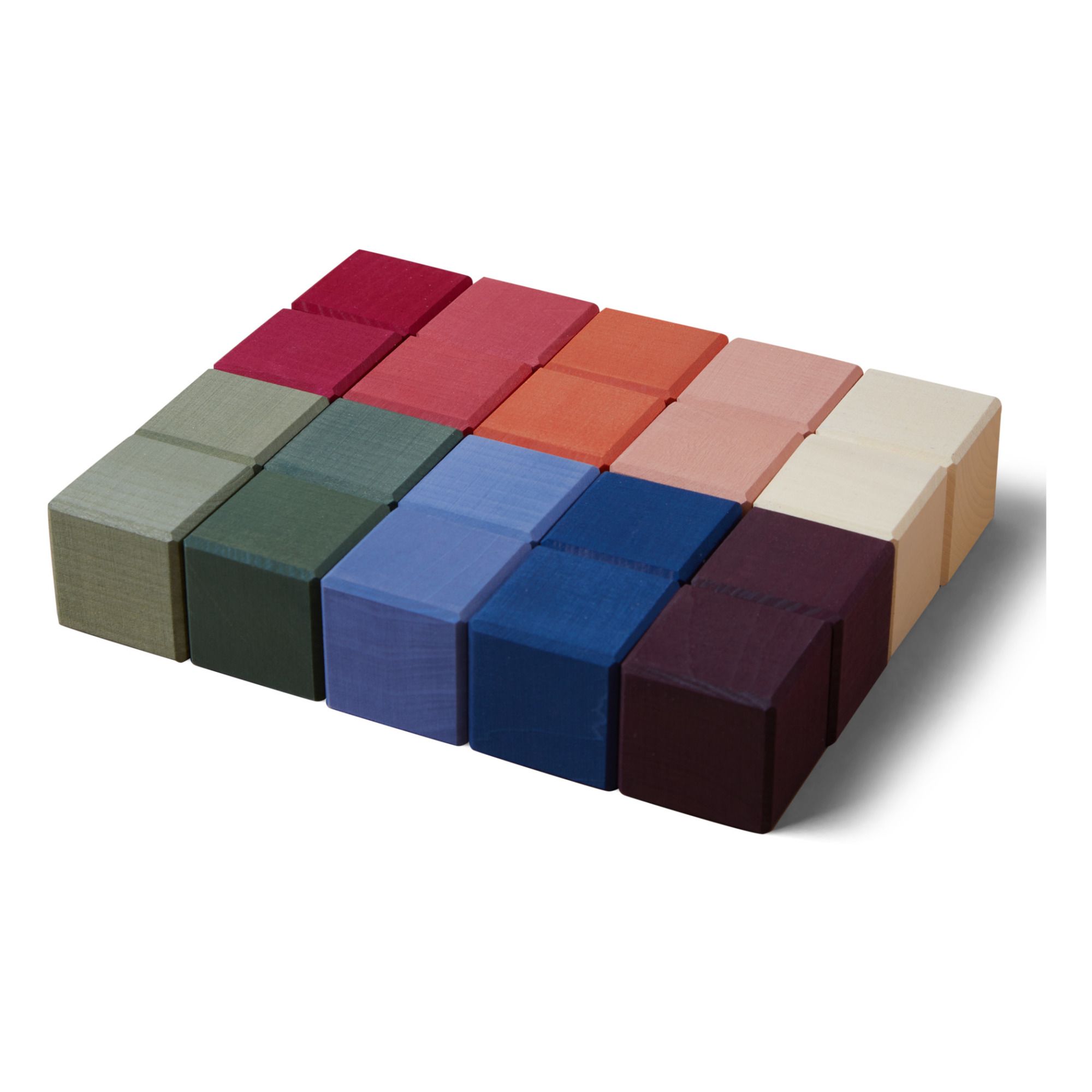 Raduga Grez - Cubes en bois Earth - 20 pièces - Multicolore