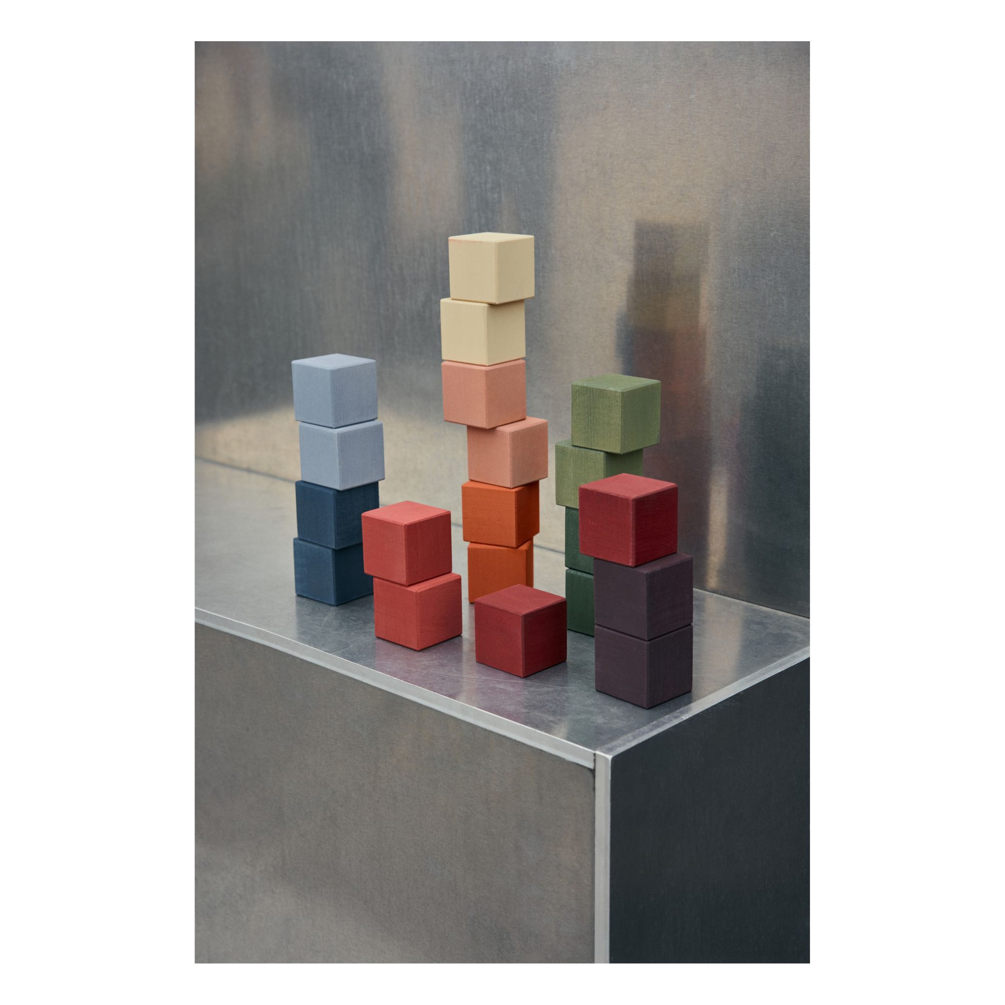 Cubes en bois Earth - 20 pièces- Image produit n°1