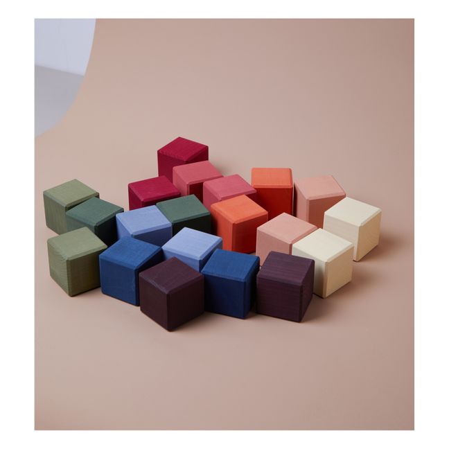Cubes en bois Earth - 20 pièces