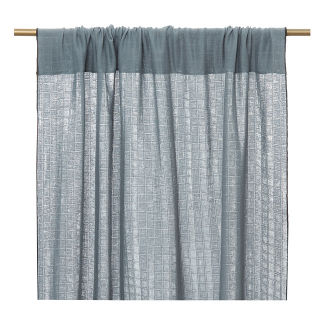 Organic Cotton Muslin Curtains 130x280 cm | Bluish grey