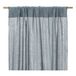 Organic Cotton Muslin Curtains 130x280 cm Bluish grey- Miniature produit n°0
