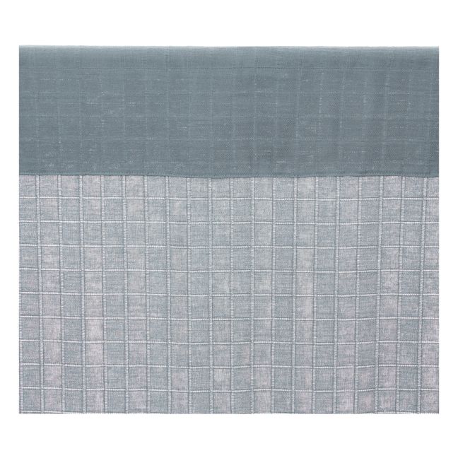 Vorhang aus doppelter Bio-Baumwollgaze 130x280 cm | Blaugrau