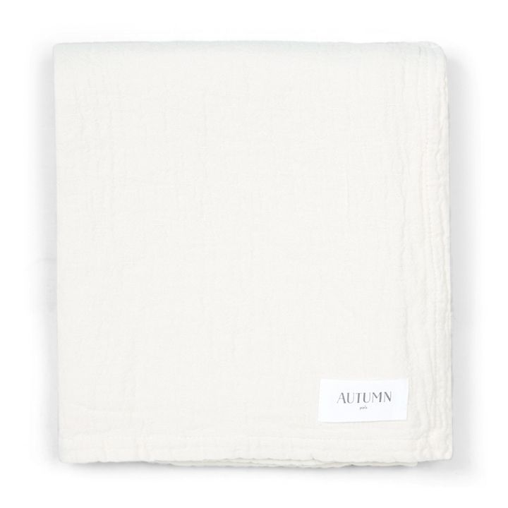 Punto Organic Cotton Jacquard Bath Towel Set - Set of 2  | Milk- Product image n°0
