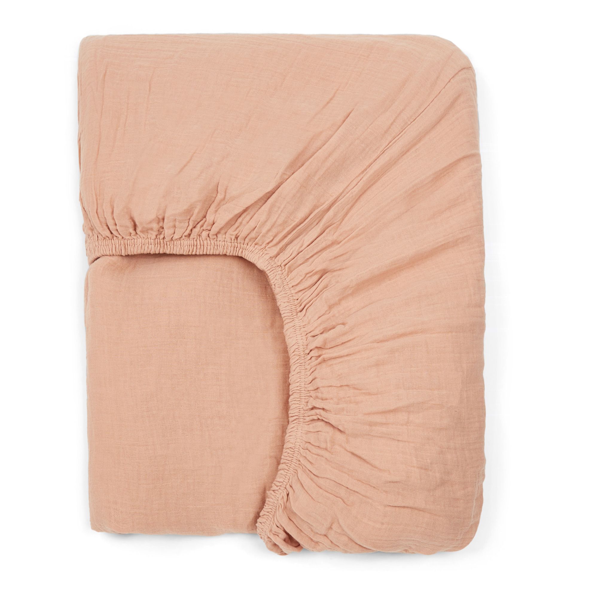 Harmony - Drap-housse Dili en voile de coton - Beige rosé