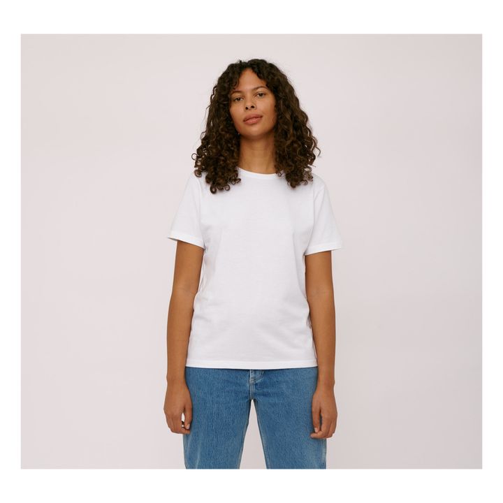 T-Shirt Coton Bio Blanc- Image produit n°2