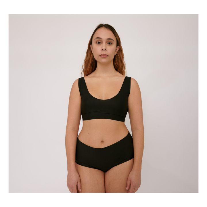 ORGANIC BASICS Lyocell Triangle Bra Top in Black