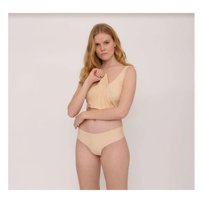 Lote de 2 tangas Invisible Cheeky Beige Nude