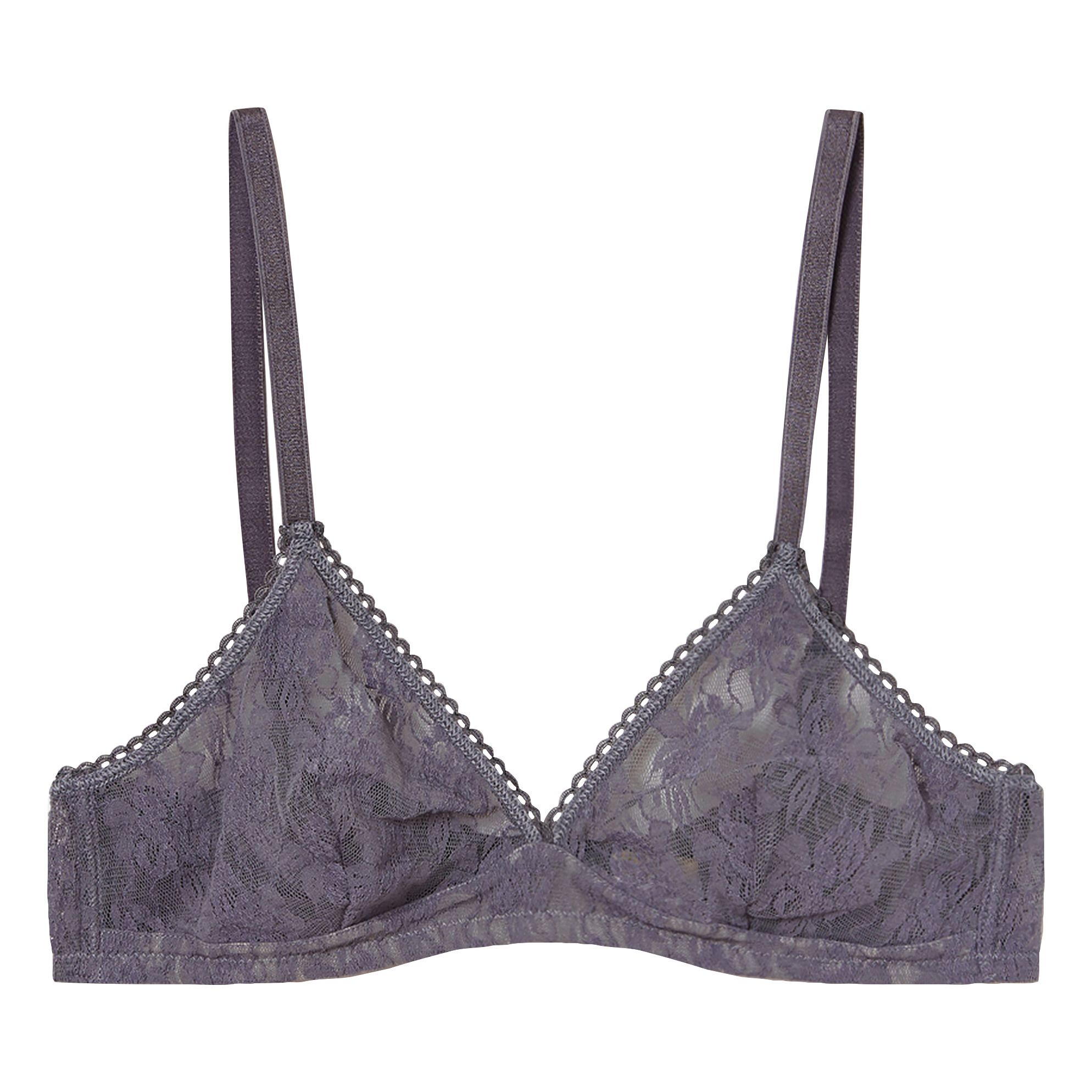 Momoni - Soutien-gorge Tutu Dentelle Stretch - Femme - Gris anthracite