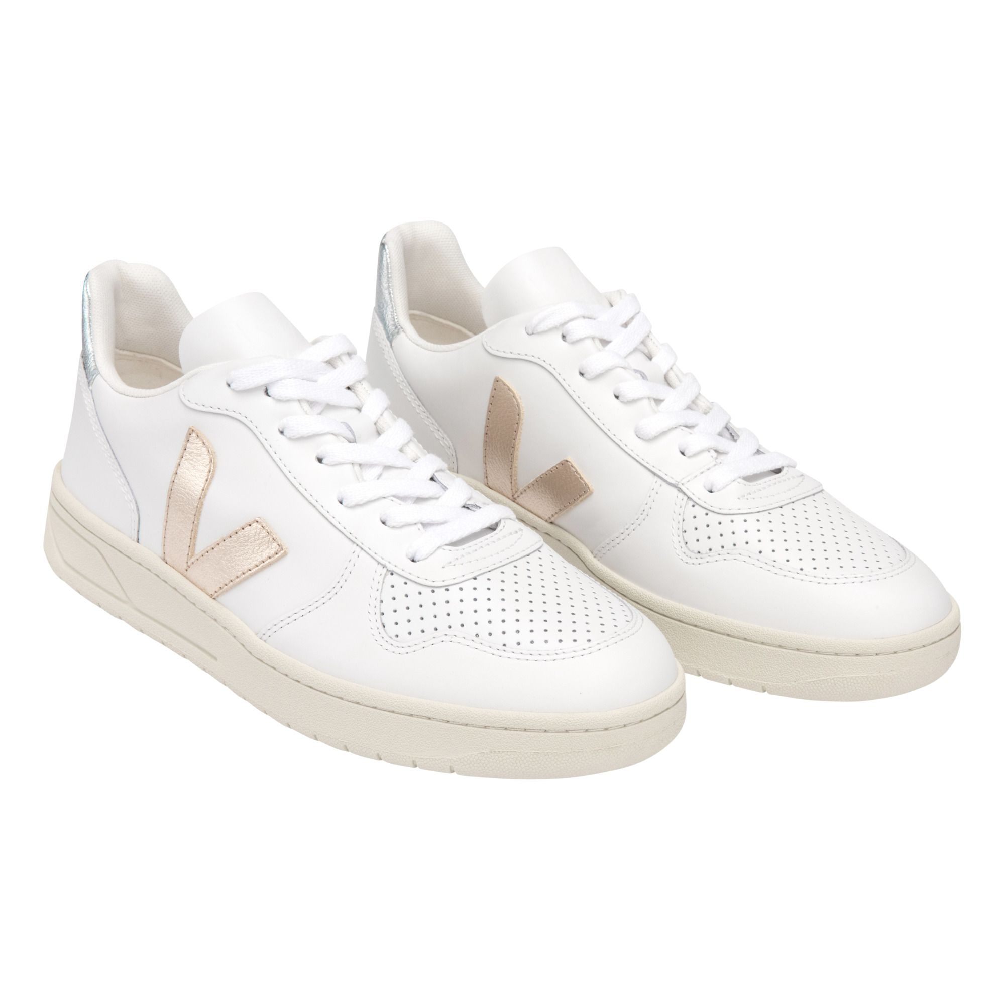 V-10 Laced Sneakers - Women's Collection - Gold Veja Shoes Adult
