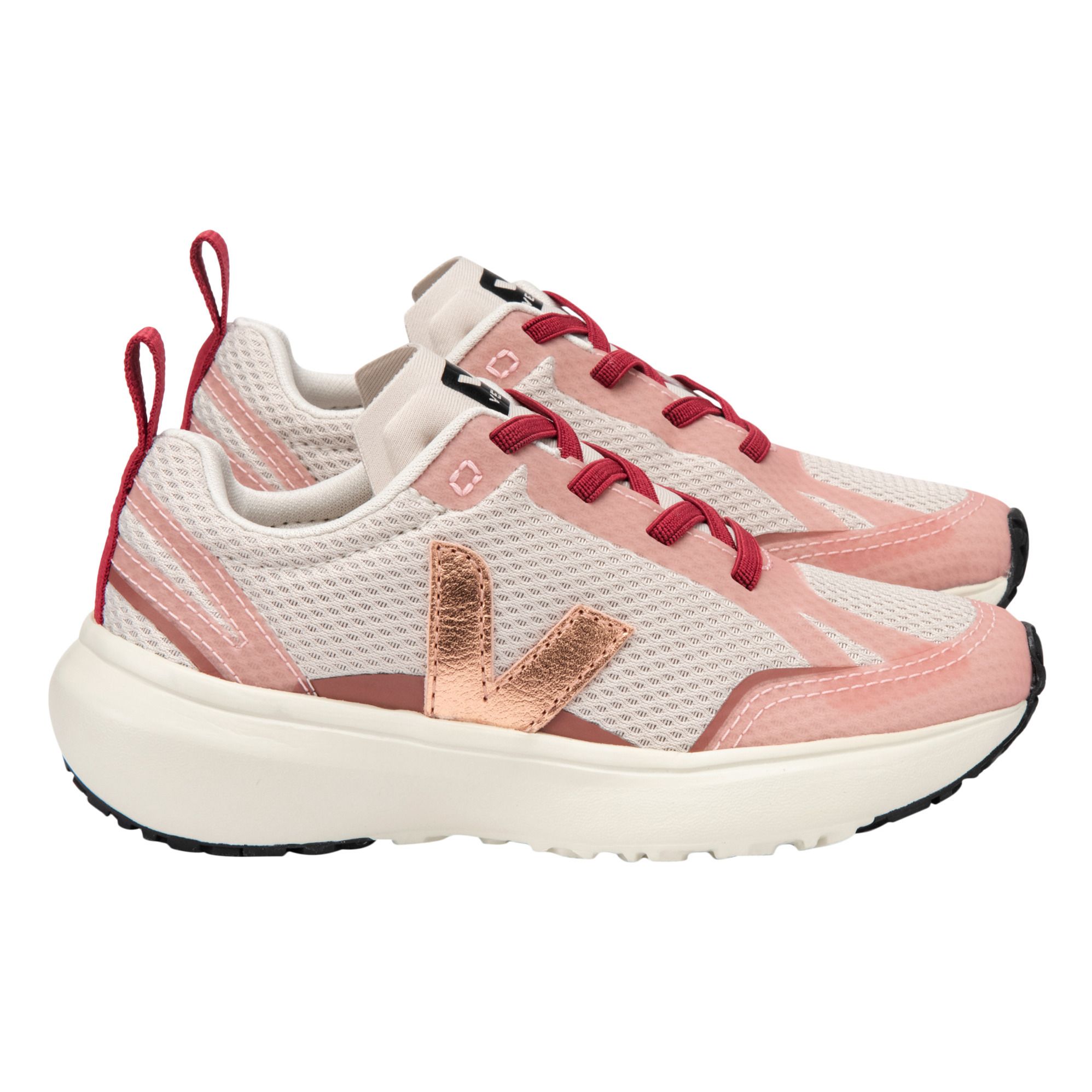 Veja - Baskets Lacets Canary Vegan - Fille - Rose