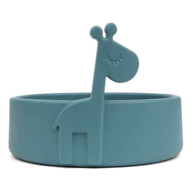 Cofanetto primo pasto Deer friends in silicone | Blu