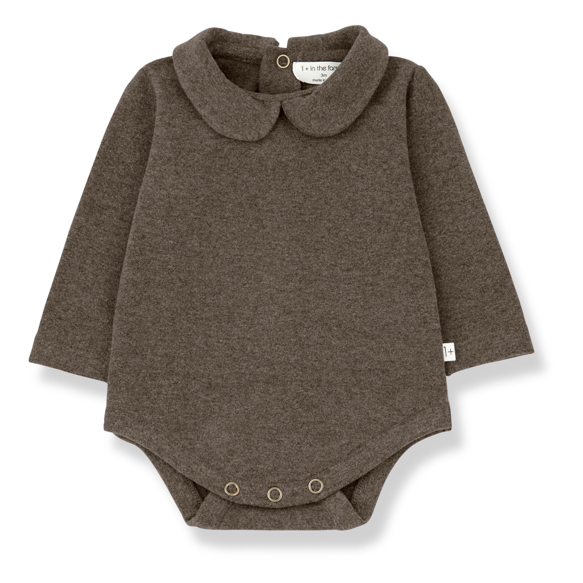 1+ in the family - Body Col Claudine Lourdes - Fille - Gris taupe