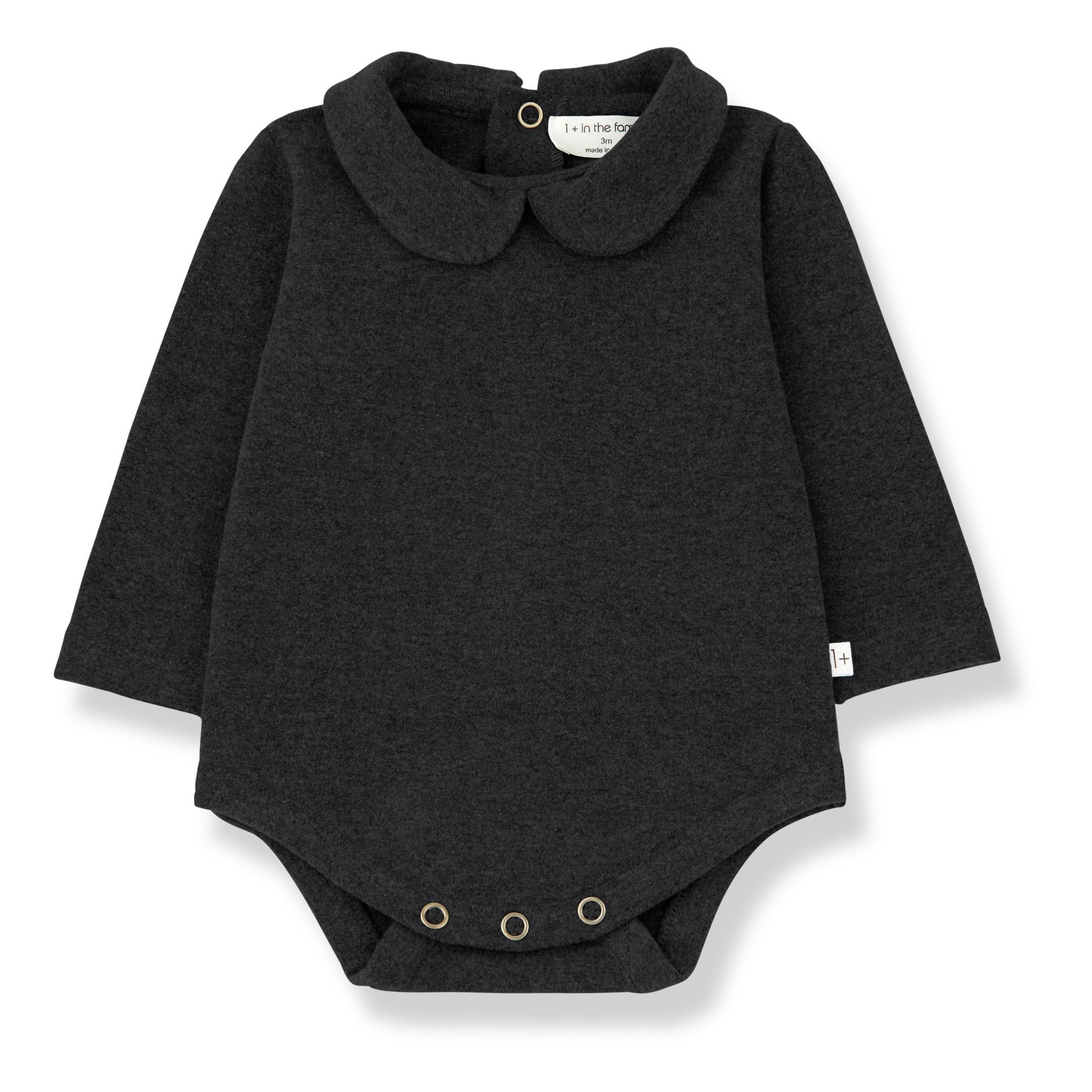1+ in the family - Body Col Claudine Lourdes - Fille - Gris foncé