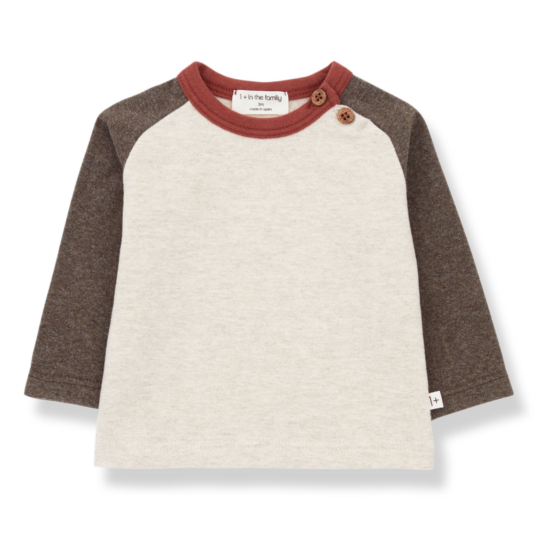 1+ in the family - T-shirt Guim - Fille - Gris taupe