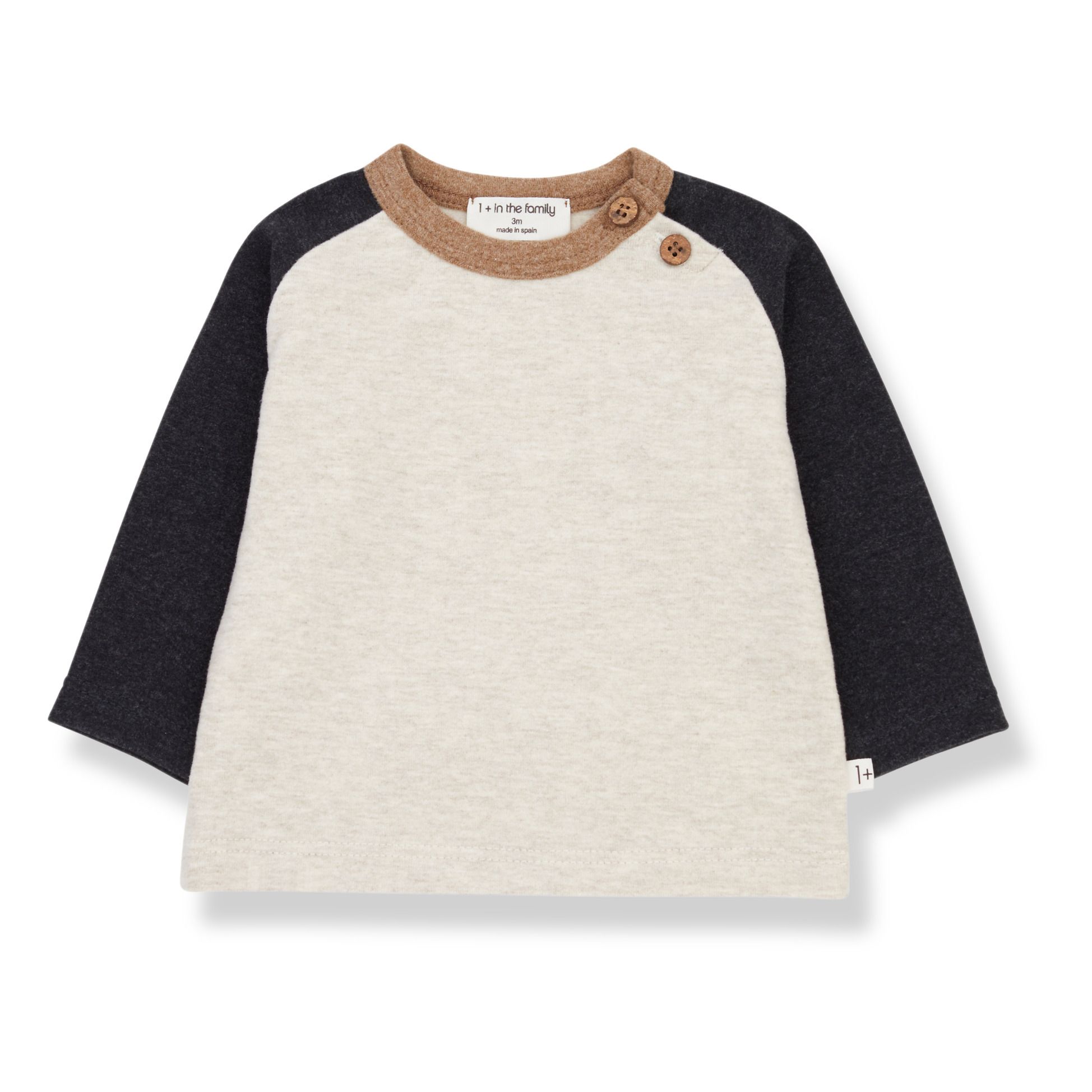 1+ in the family - T-shirt Guim - Fille - Gris foncé