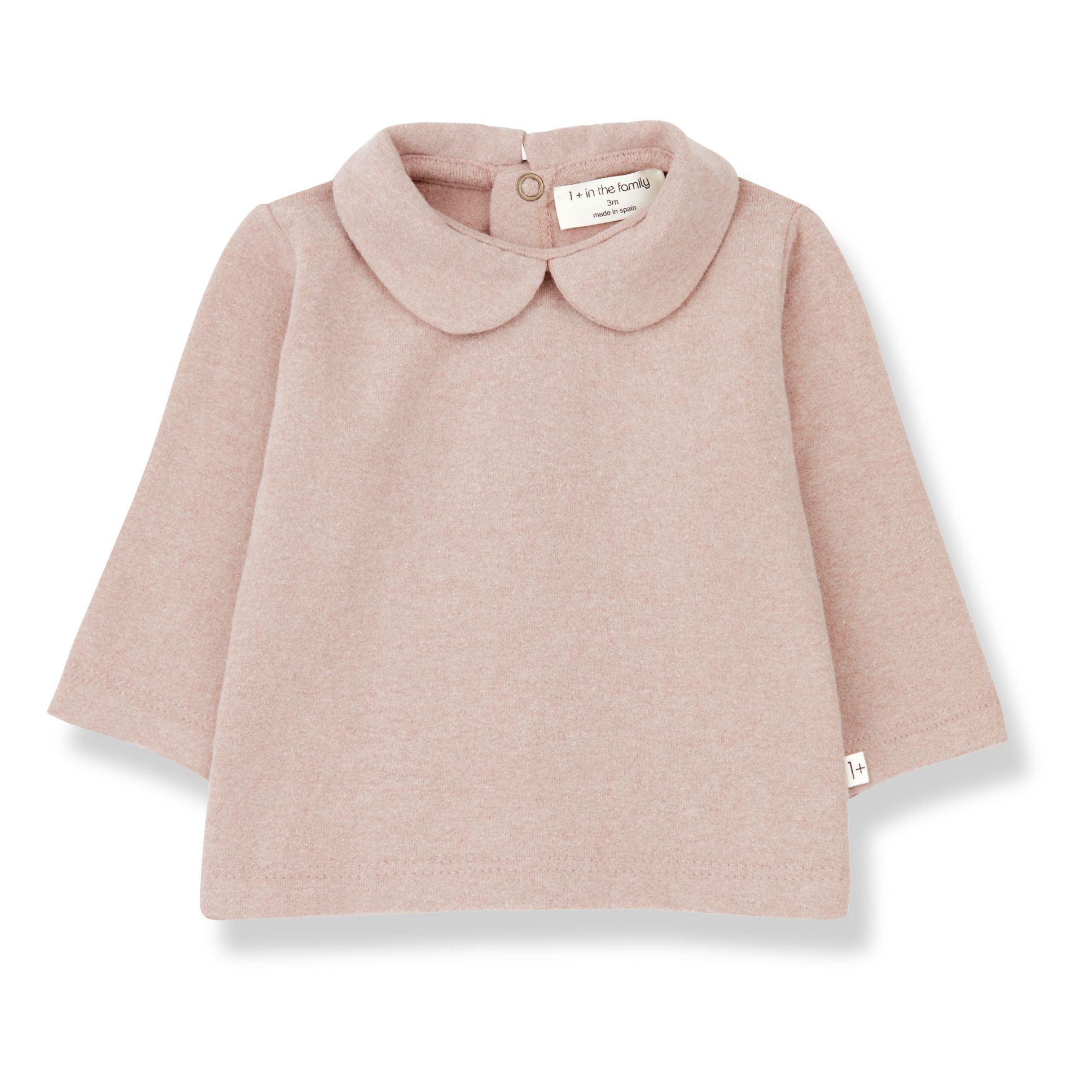 1+ in the family - Blouse Col Claudine Angelica - Fille - Rose poudré