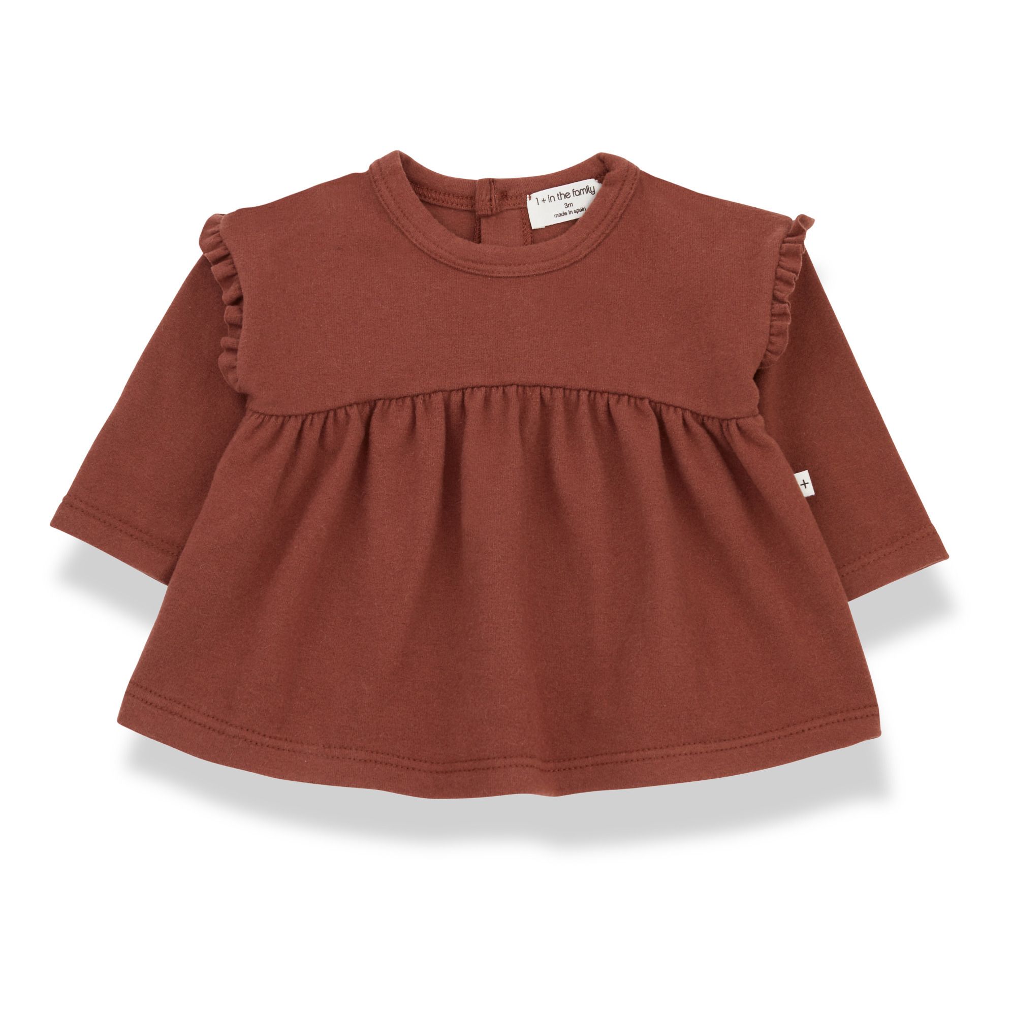 1+ in the family - Blouse Neus - Fille - Terracotta