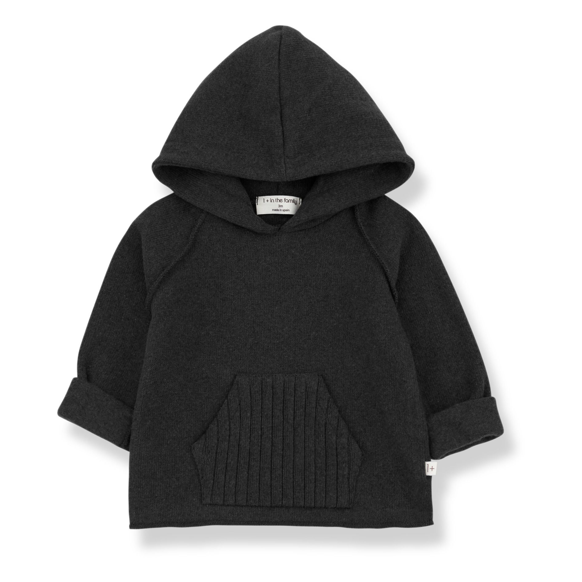 1+ in the family - Hoodie Leandre - Fille - Gris foncé