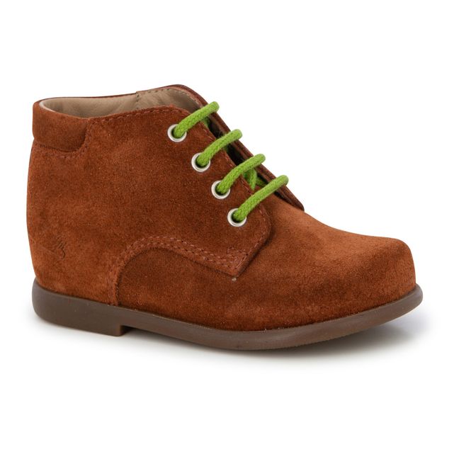 Derbies Nioupi Samt | ziegelrot