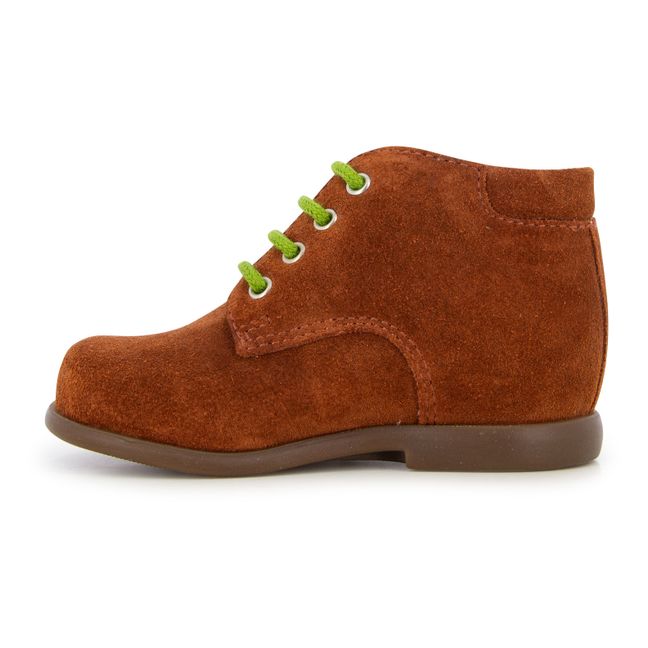 Derbies Nioupi Samt | ziegelrot