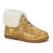 Glitter Fleece-Lined Boots Gold- Miniature produit n°1