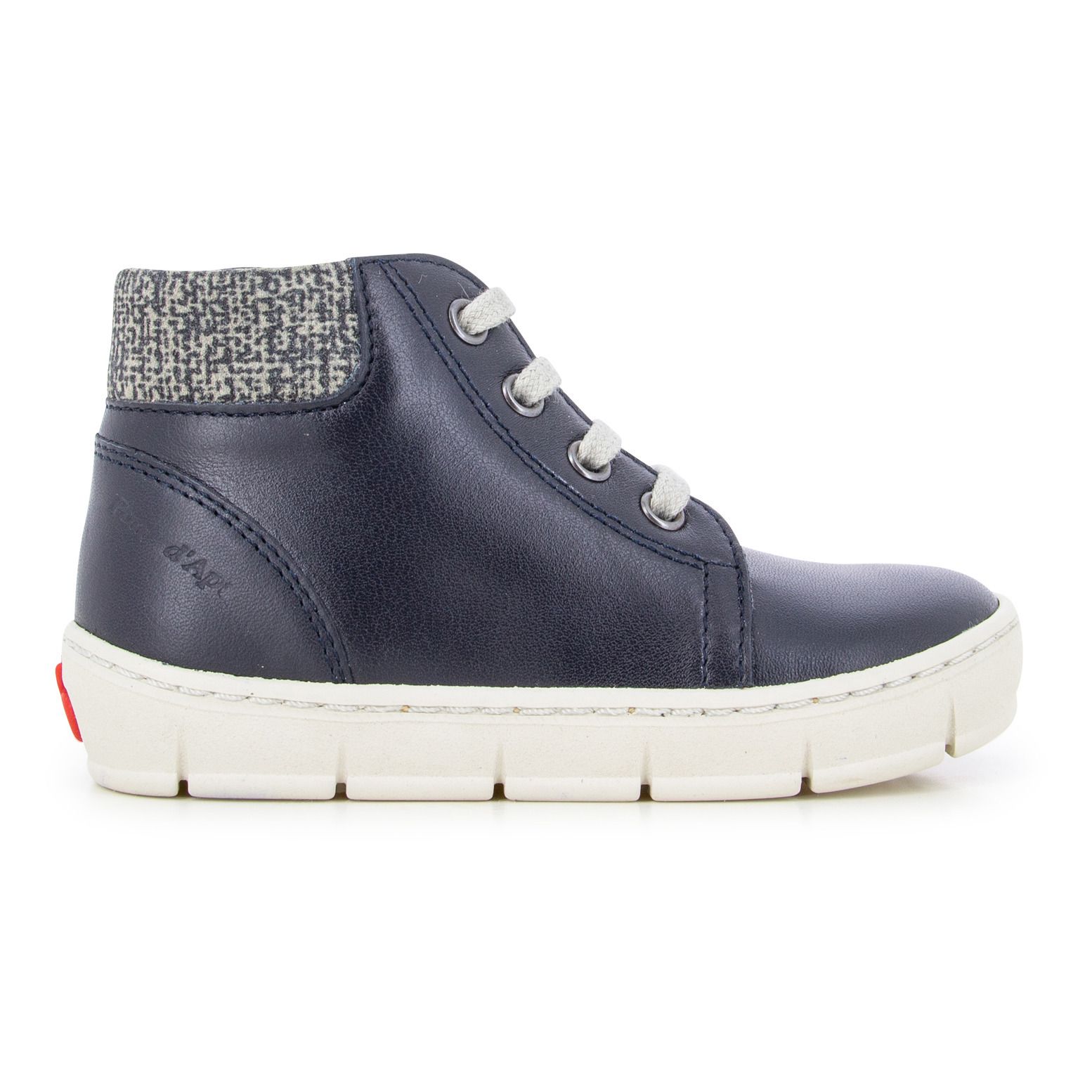 Pom d'Api - Baskets Montantes Start Top Zip - Fille - Bleu marine