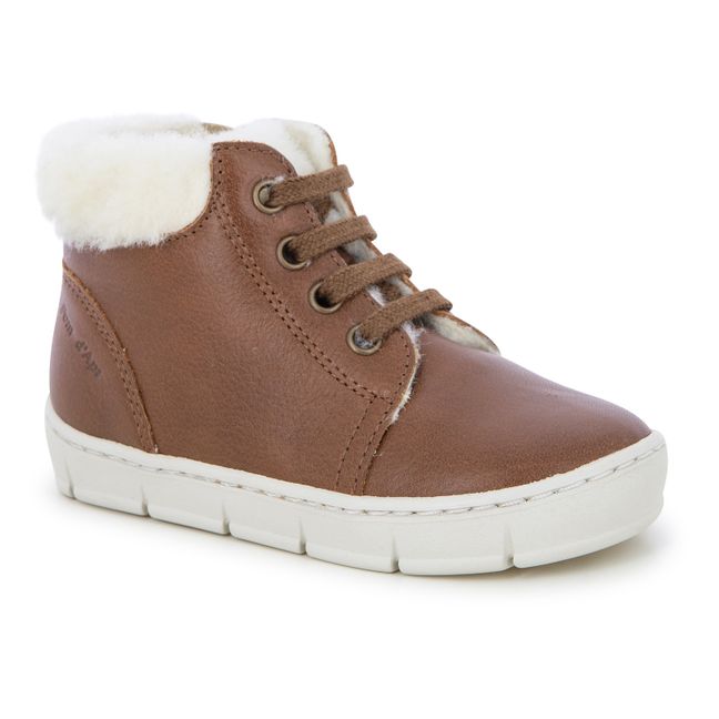 Baskets Fourrées Start Top Zip | Camel