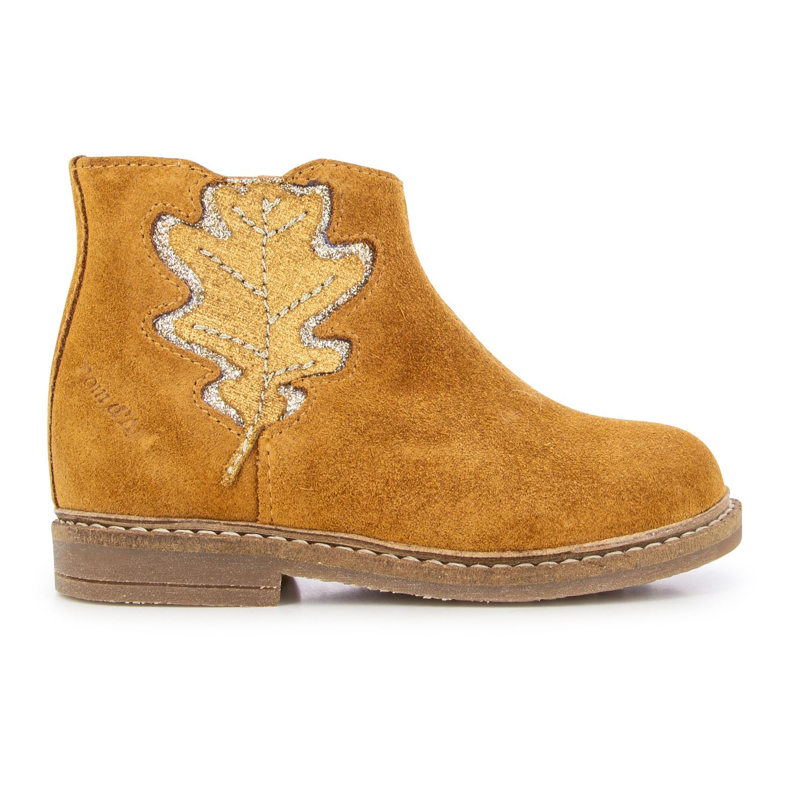 Pom d'Api - Boots Retro Tree Zip - Fille - Curry