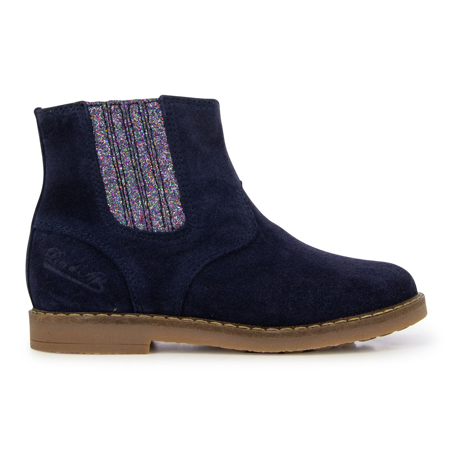 Pom d'Api - Boots Trip Jod Zip - Fille - Bleu marine