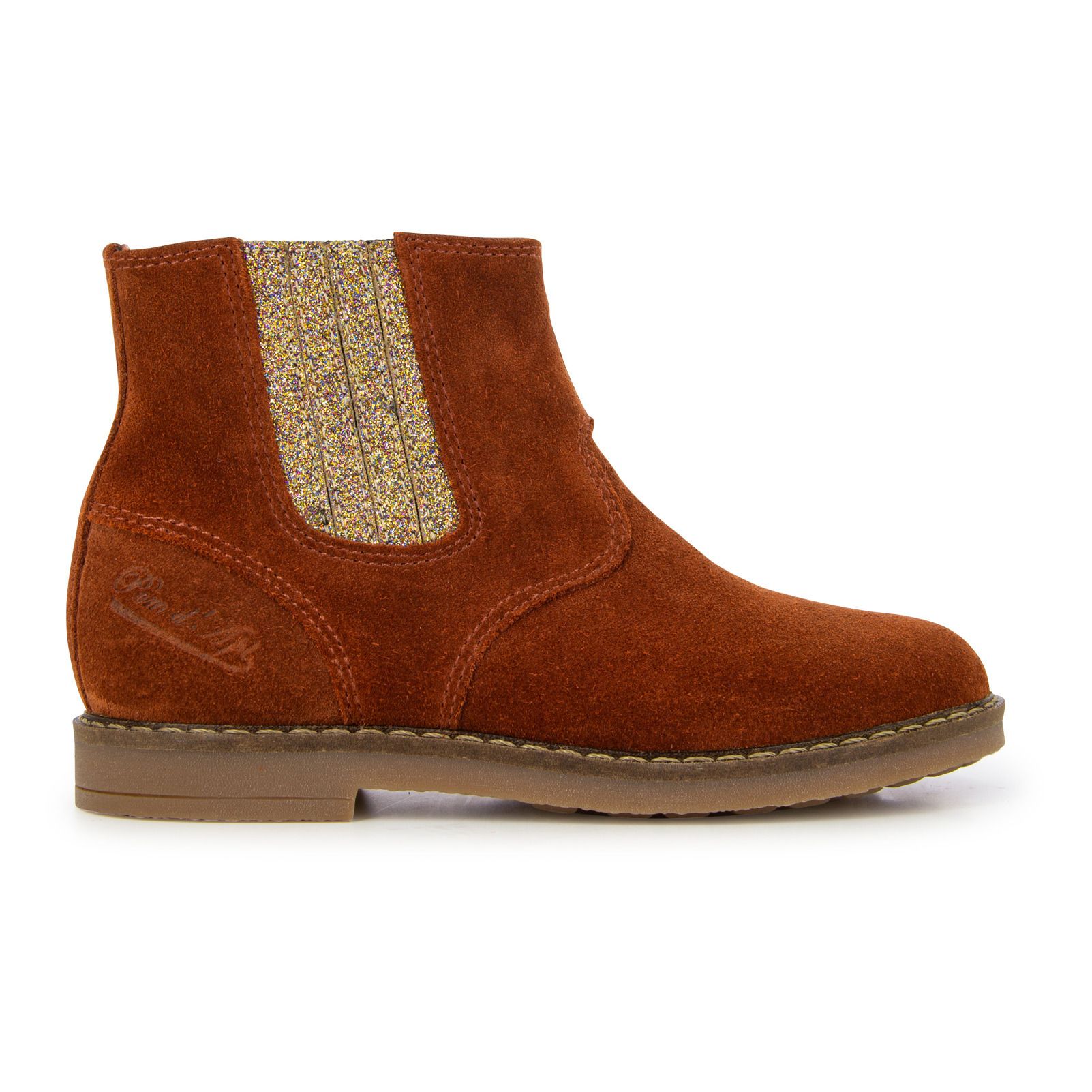 Pom d'Api - Boots Trip Jod Zip - Fille - Rouge brique