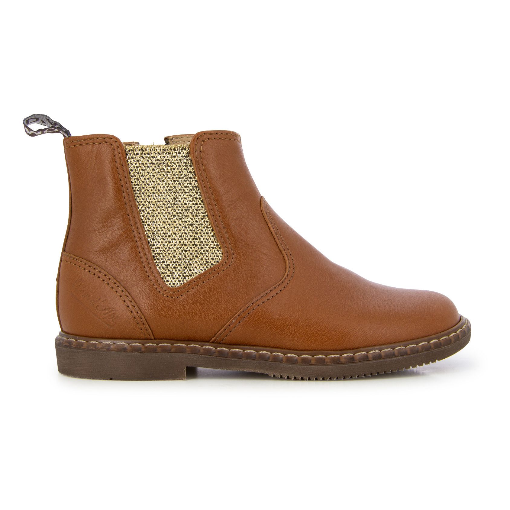 Pom d'Api - Chelsea Boots City Jod Zip - Fille - Cognac