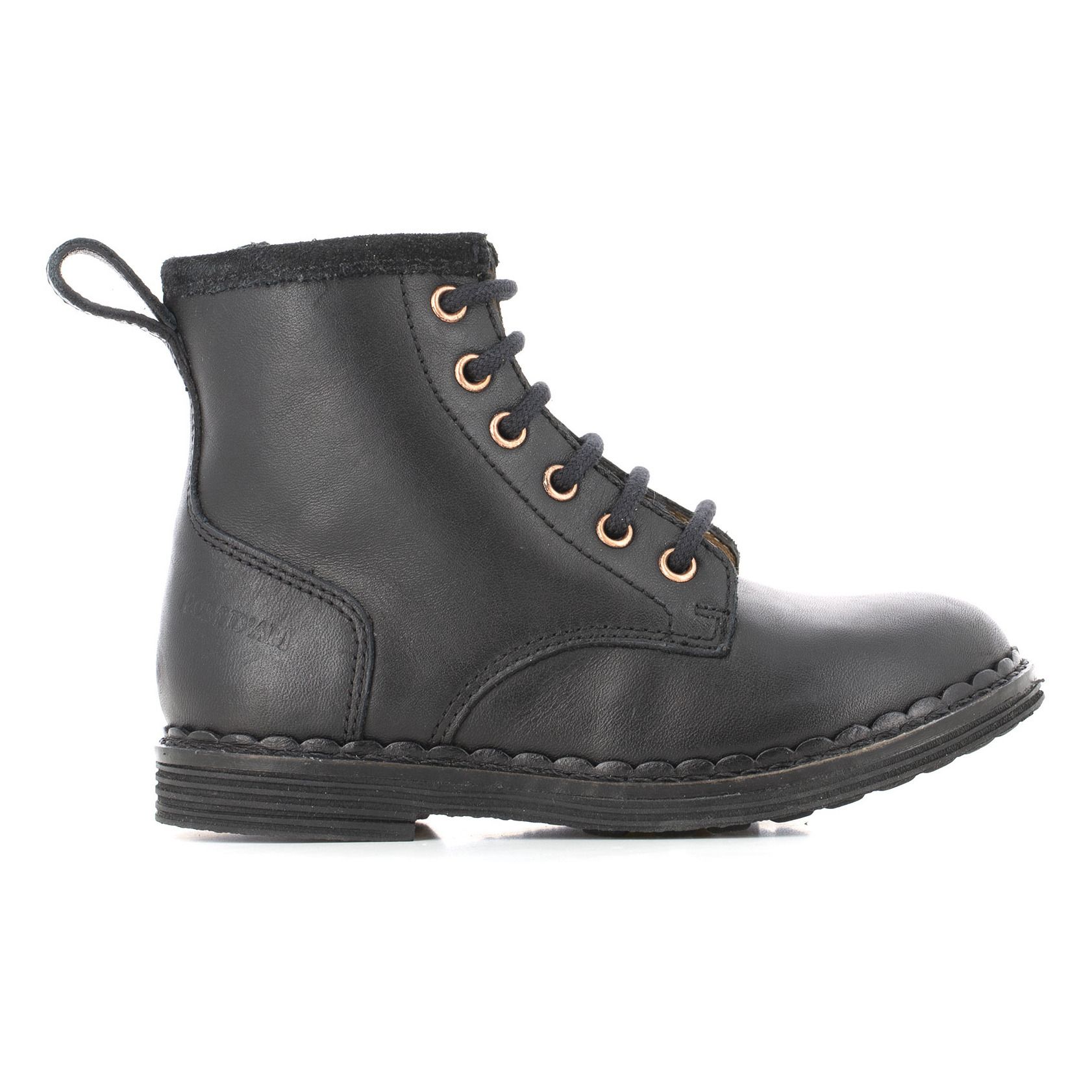 Pom d'Api - Boots Ubac Zip - Fille - Noir