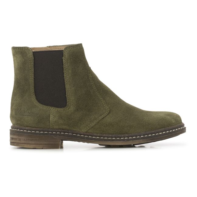 Brother Jod Zip-Up Chelsea Boots | Olive green