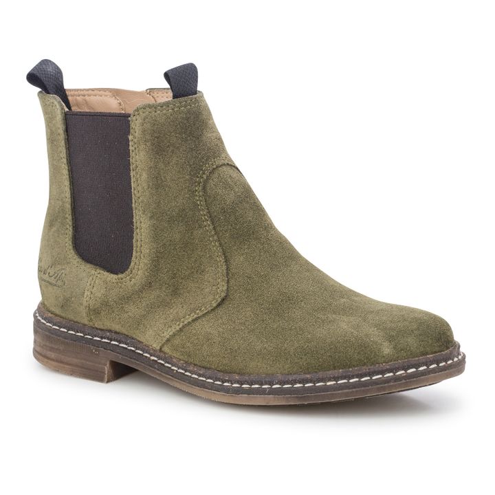 Brother Jod Zip-Up Chelsea Boots | Olive green- Product image n°1