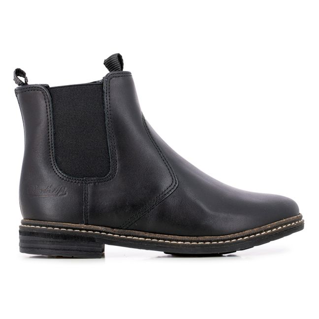 Brother Jod Zip-Up Wool-Lined Chelsea Boots Black