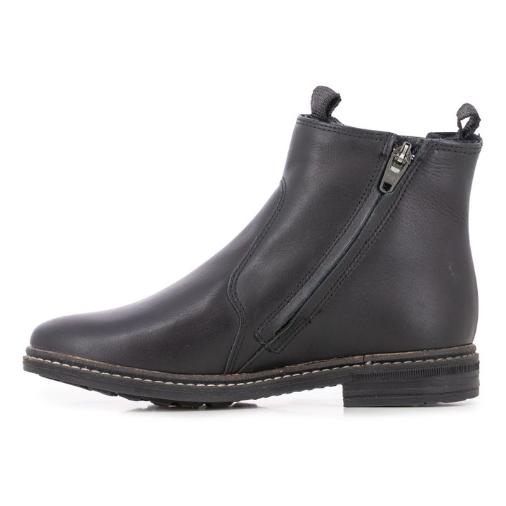 Brother Jod Zip-Up Wool-Lined Chelsea Boots | Black- Product image n°1