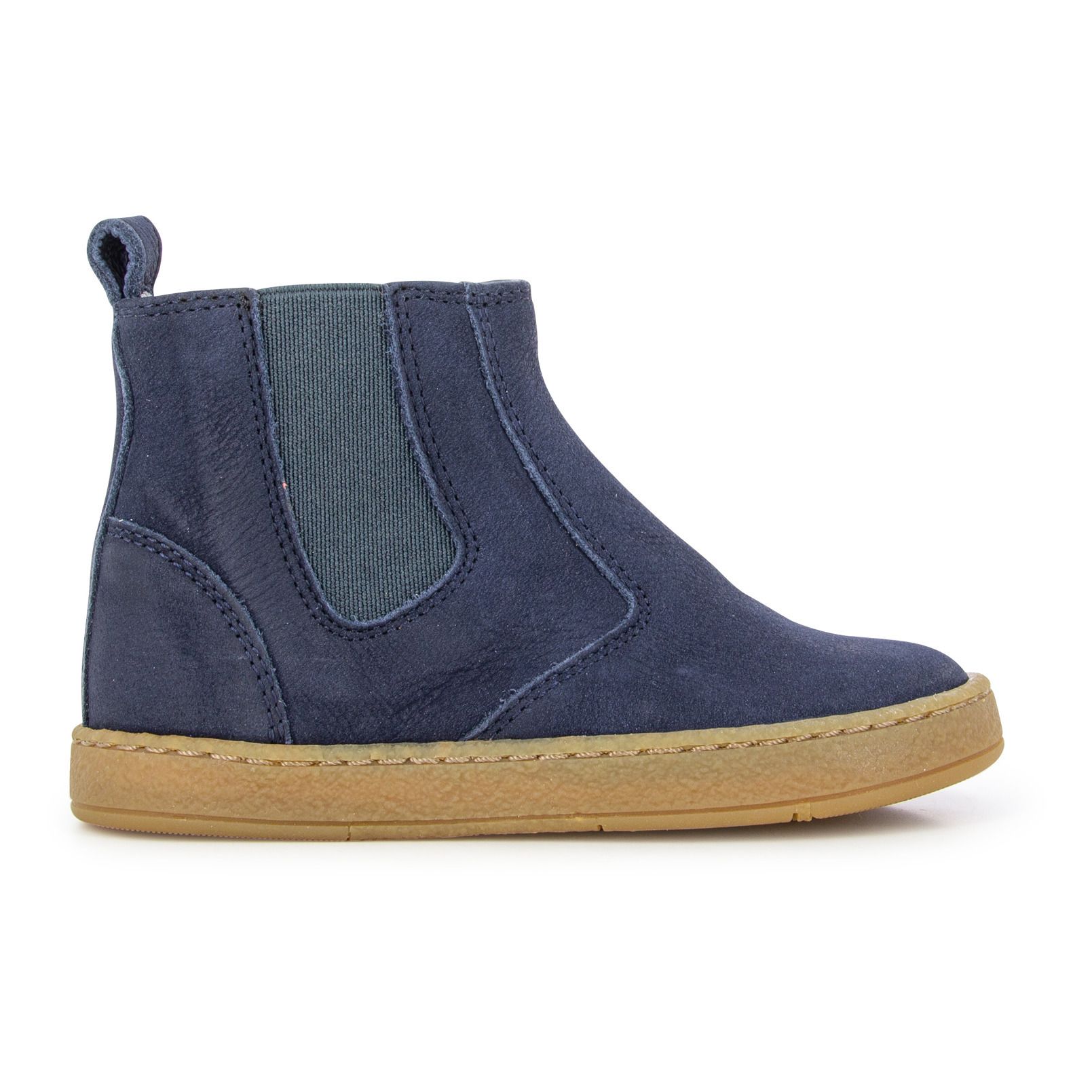 Pom d'Api - Chelsea Boots Mousse Jod Zip - Fille - Bleu marine