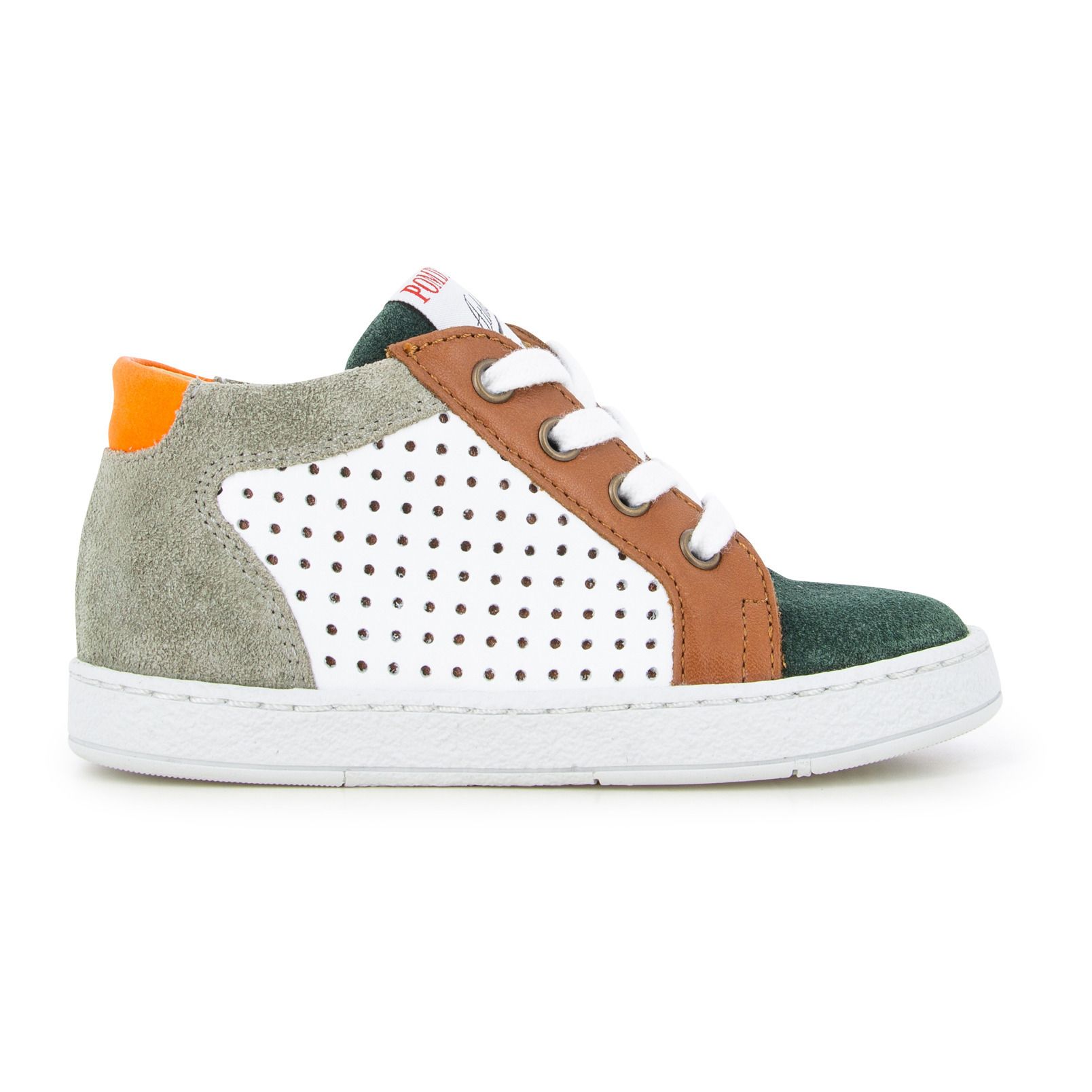 Foam Clay Zip-Up White Pom d'Api Shoes - Smallable