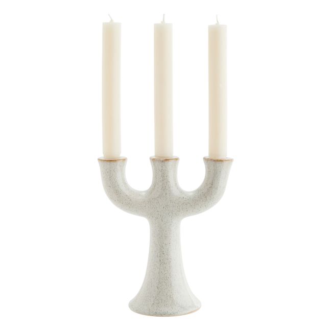 Ceramic Candleholder Weiß
