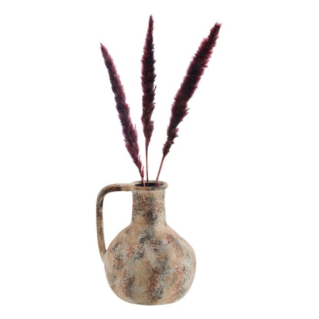 Terracotta Vase with Handles Beige