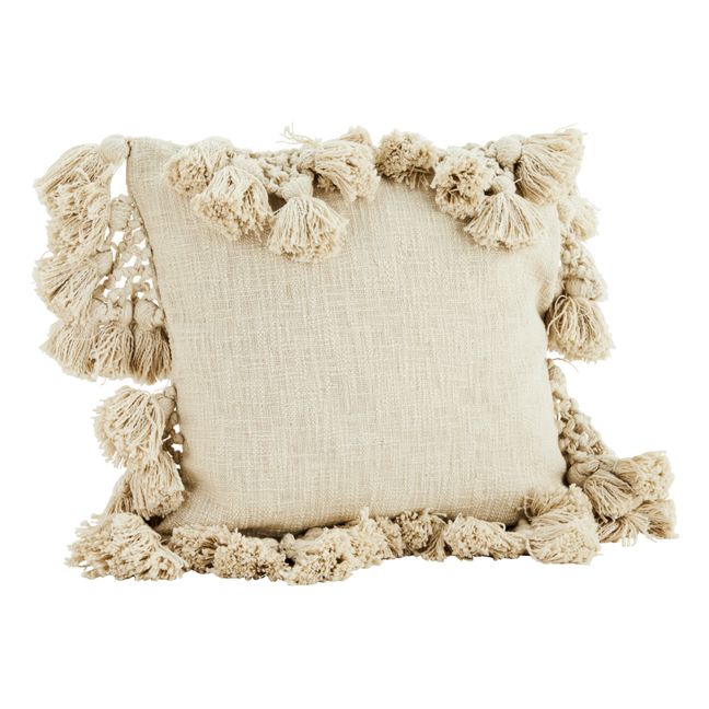 Pompom Cushion Cover Ivory