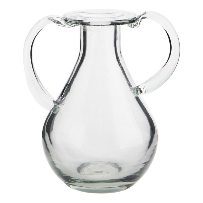 Vase en verre avec anses