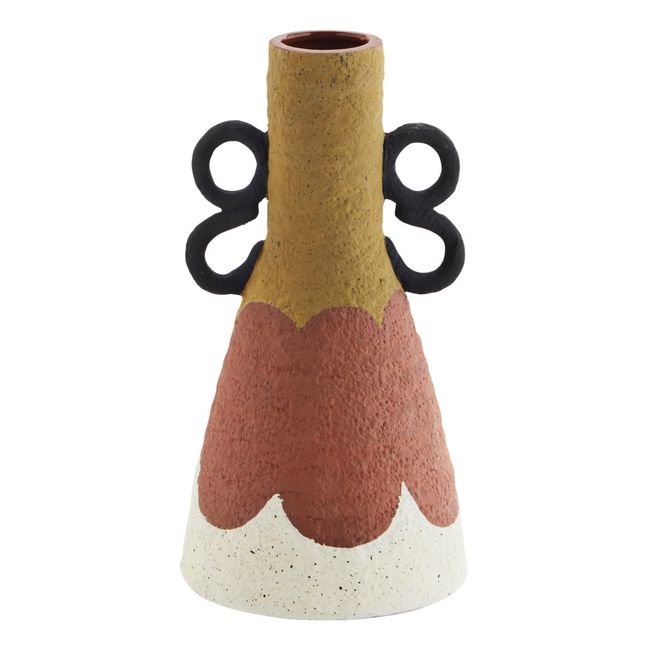Vase aus Terrakotta mit Einbuchtungen Terracotta