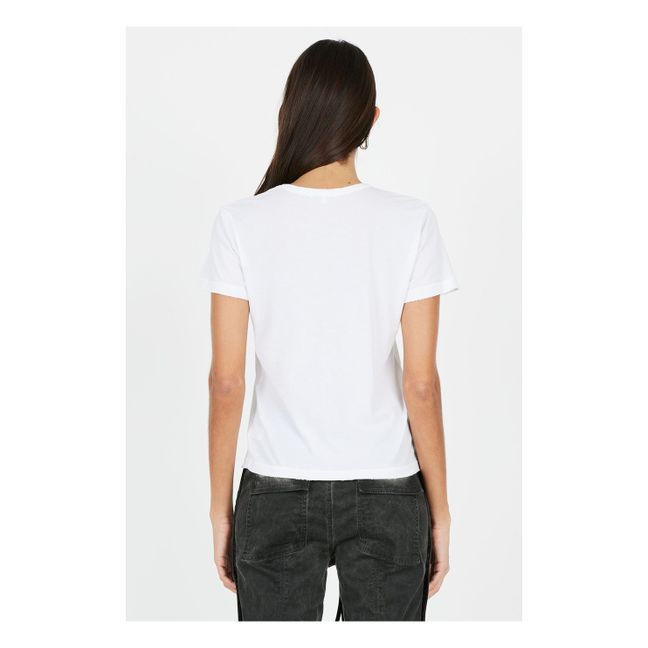 T-shirt Standard Col V | Blanc