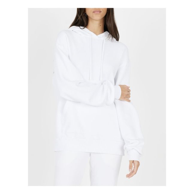 Brooklyn Oversized Hooded Sweatshirt White